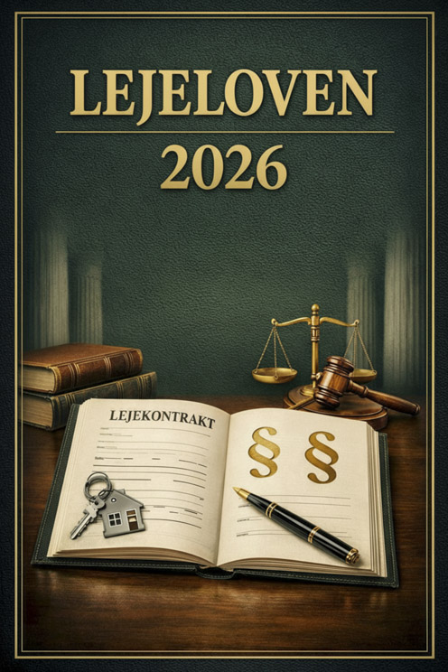 Lejeloven 2026 med opdateret lovtekst og lovforarbejder